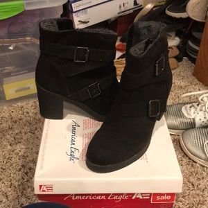Black ankle boots wmns size 8